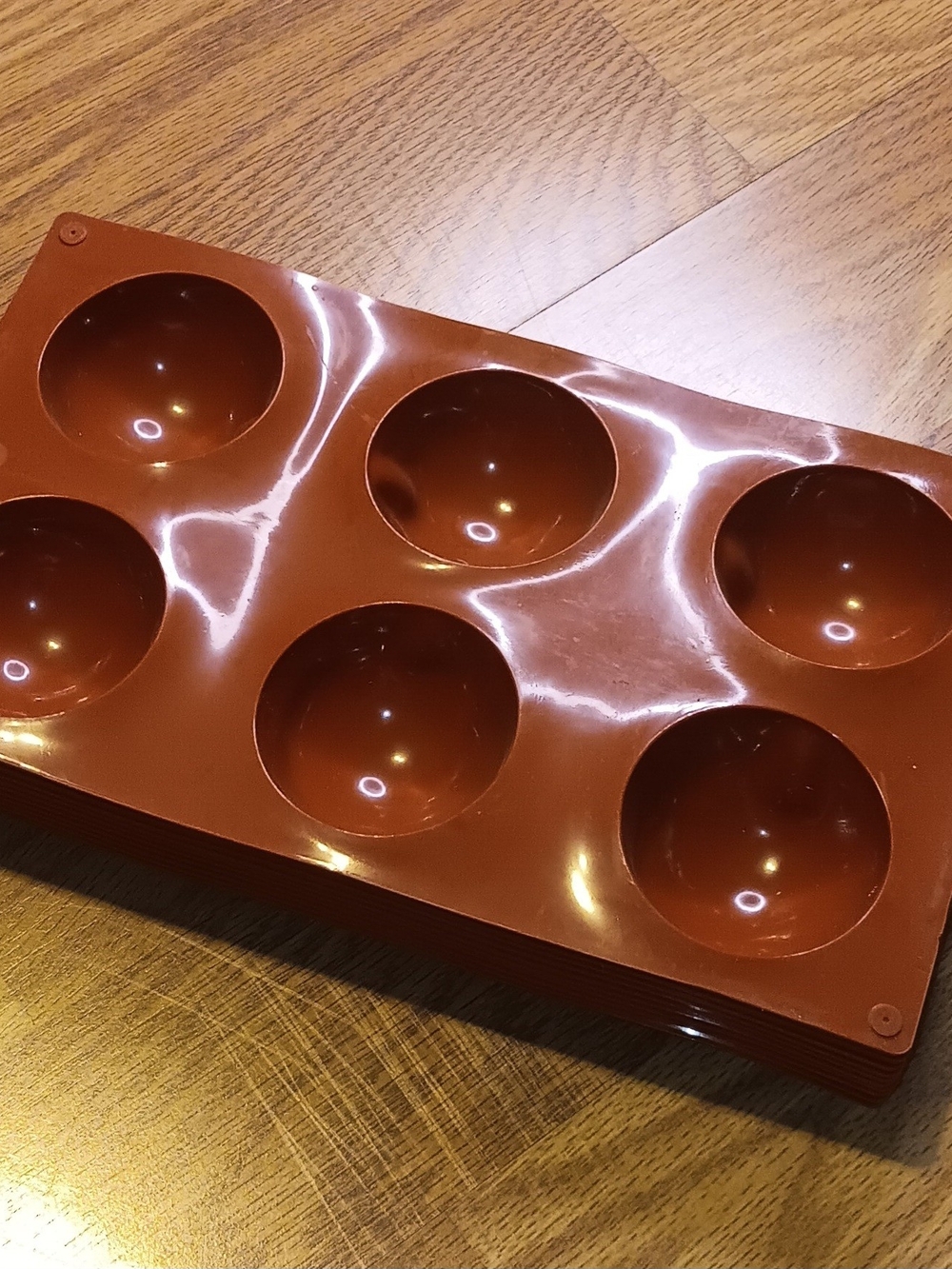 Silicone Half-Sphere Mold Tray - Brown